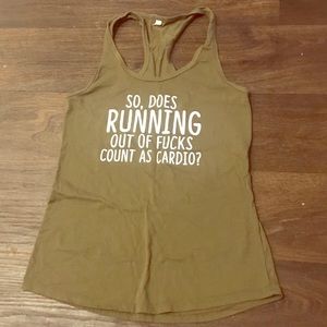 *5 for $20*
“Running out of f*cks” workout tank